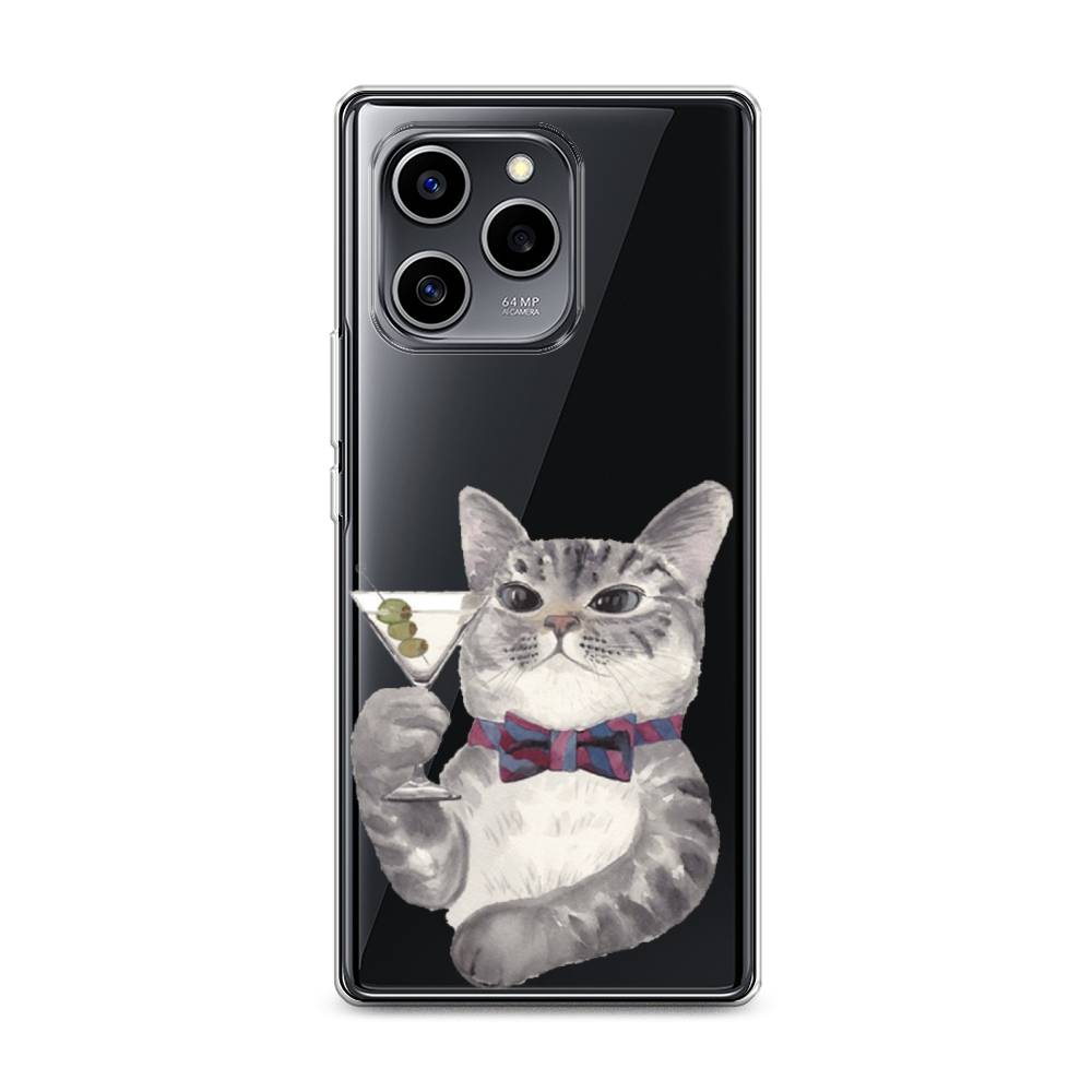 

Силиконовый чехол "Кот джентльмен" на Honor 60 SE, Кот джентльмен