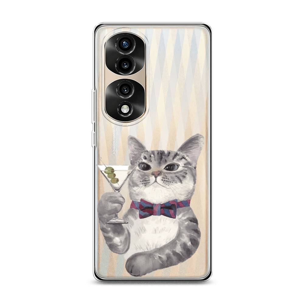 

Силиконовый чехол "Кот джентльмен" на Honor 70 Pro, Кот джентльмен