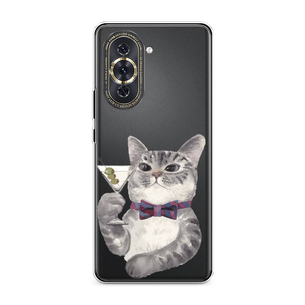 

Силиконовый чехол "Кот джентльмен" на Huawei Nova 10 Pro, Кот джентльмен