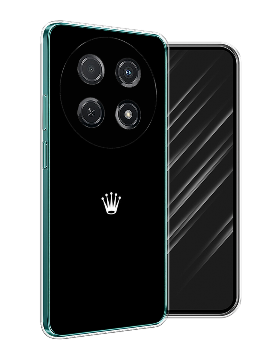 

Чехол Awog на Huawei Nova 12i "Белая корона на черном фоне", Черный, 6123950-1