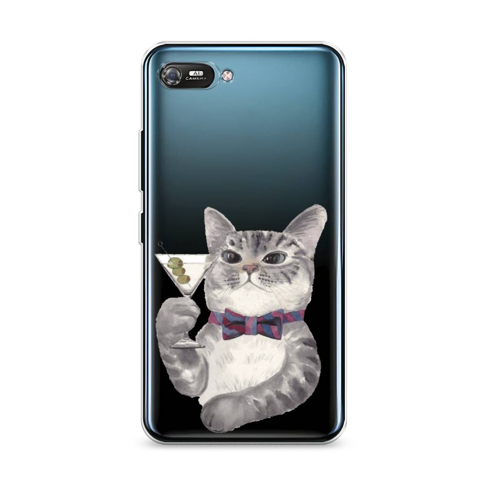 

Силиконовый чехол "Кот джентльмен" на Itel A25, Кот джентльмен