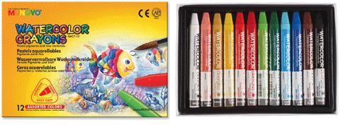 

Пастель акварельная Mungyo Watercolor трехгранная, 12 цветов, Разноцветный