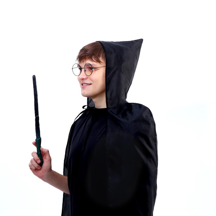 Набор для магии Юный волшебник1 (плащ, очки, палочка), рост 140 см