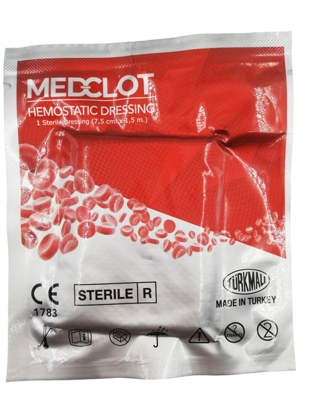 

Бинт гемостатический Medclot каолиновый 7,5см х 1,5м 1 шт.