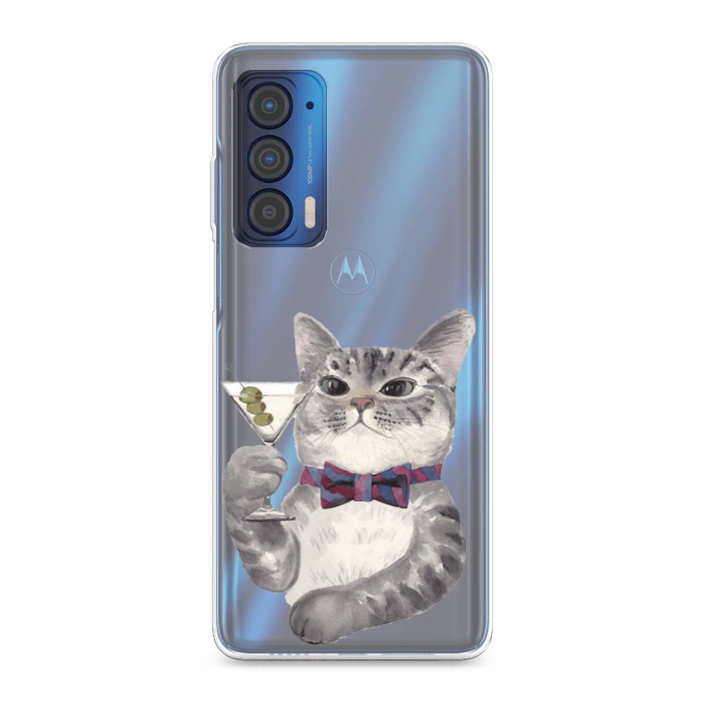 

Силиконовый чехол "Кот джентльмен" на Motorola Edge (2021), Кот джентльмен