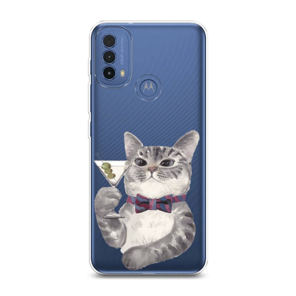 

Силиконовый чехол "Кот джентльмен" на Motorola Moto E30, Кот джентльмен