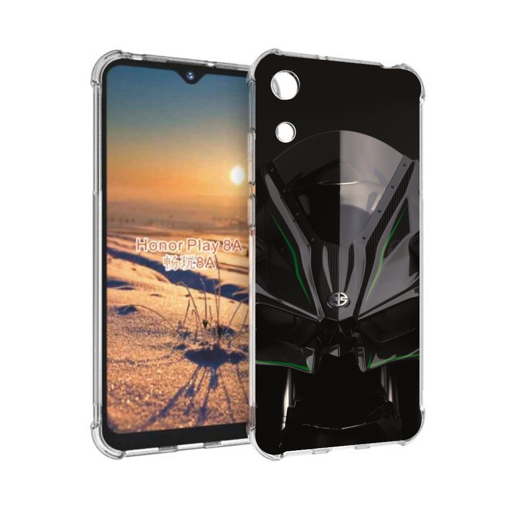 

Чехол бампер MyPads кавасаки мото для Honor 8A., Прозрачный, Tocco
