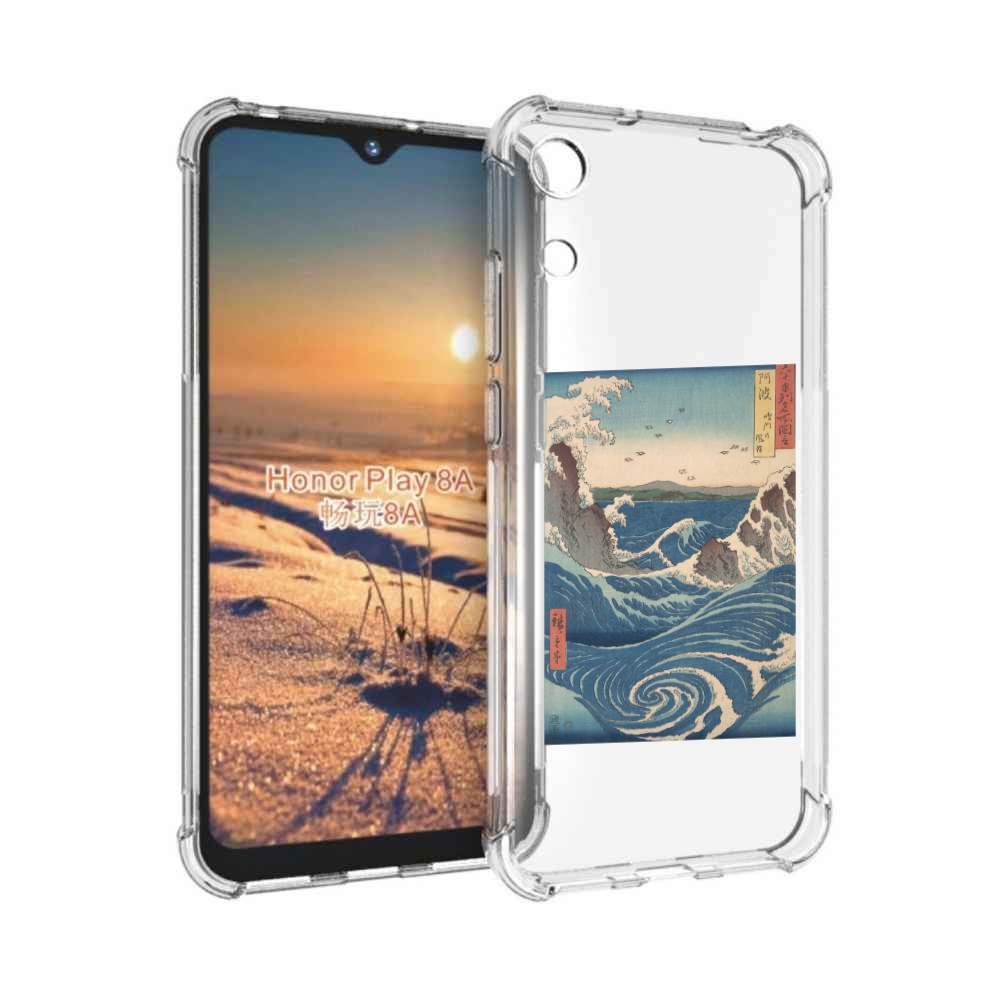 

Чехол бампер MyPads картинка волны водоворот для Honor 8A, Прозрачный, Tocco