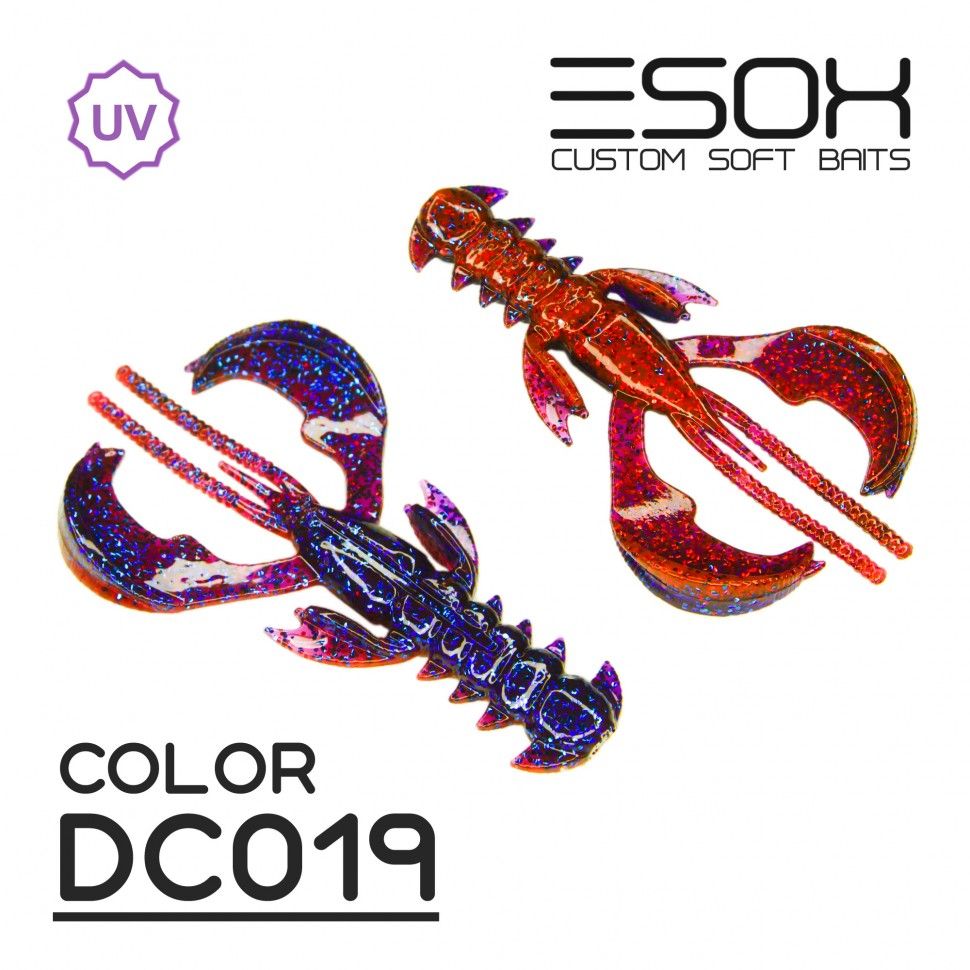 

Силиконовая приманка Esox Rappid 80 мм цвет DC019 4 шт, Rappid