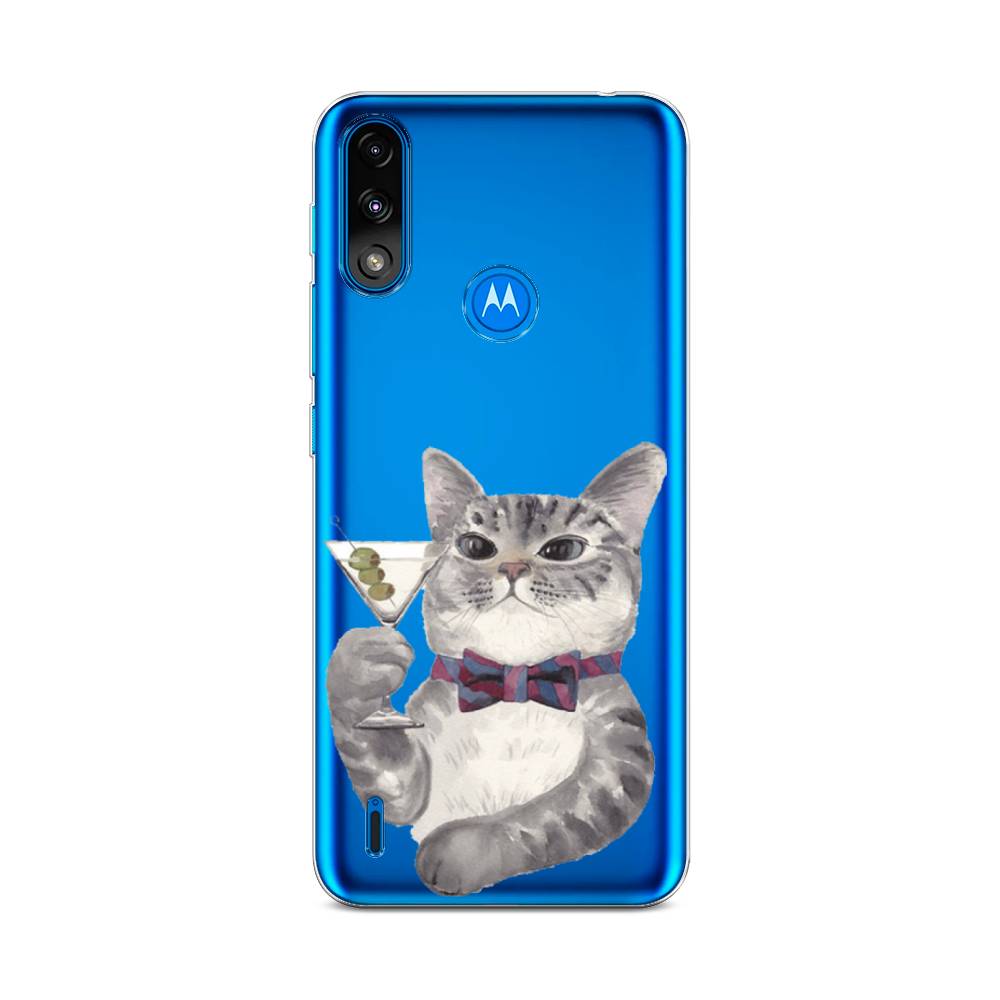 

Силиконовый чехол "Кот джентльмен" на Motorola Moto E7 Power, Кот джентльмен