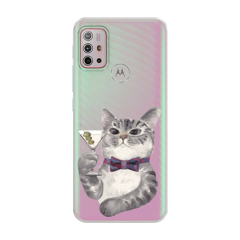 

Силиконовый чехол "Кот джентльмен" на Motorola Moto G10, Кот джентльмен