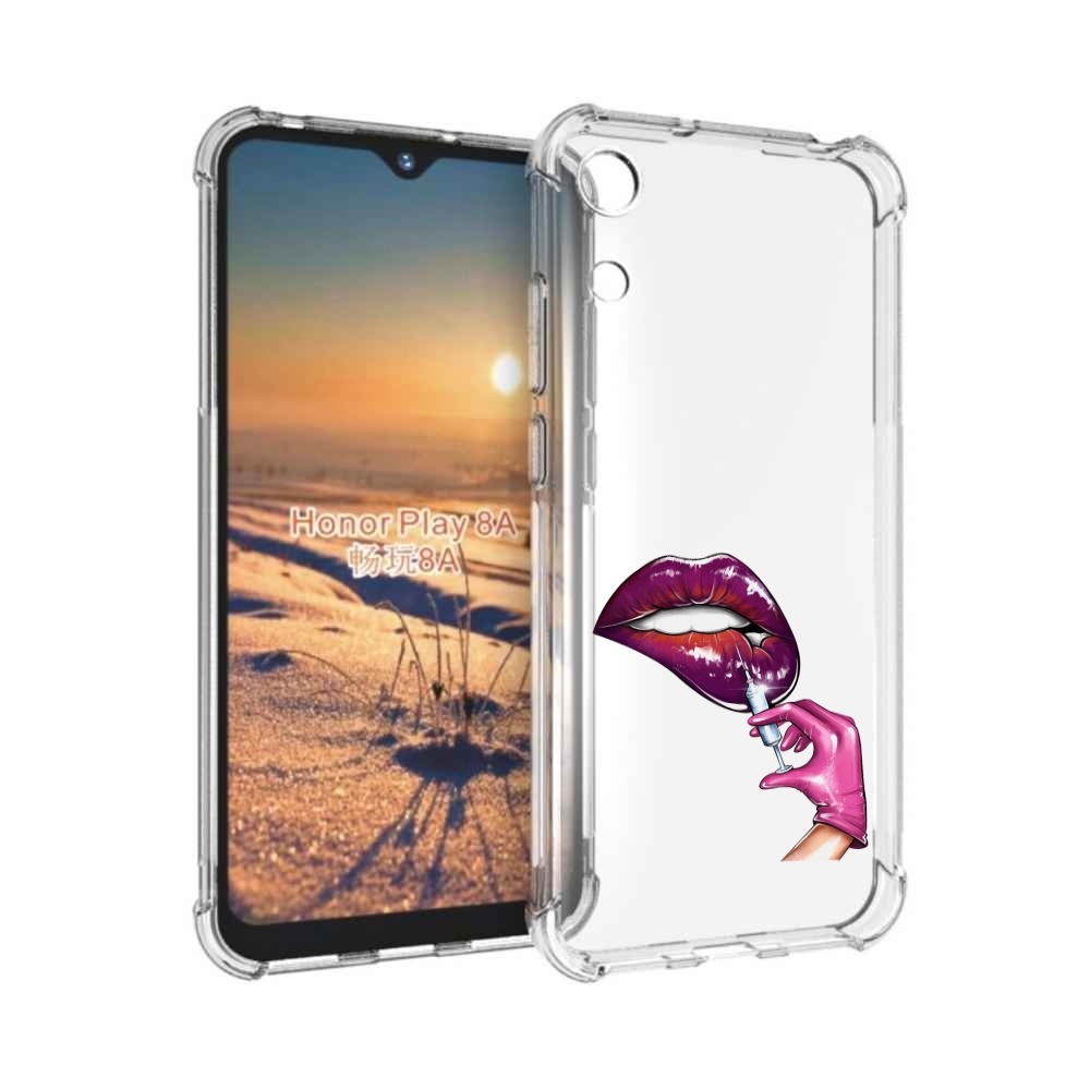 

Чехол бампер MyPads качаем-губы для Honor 8A, Прозрачный, Tocco