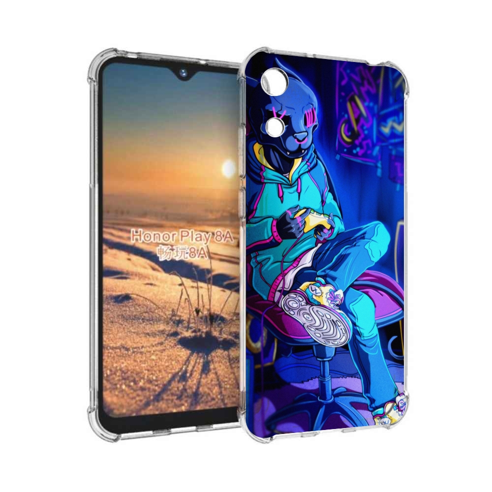 

Чехол бампер MyPads киберпанк игрок для Honor 8A, Прозрачный, Tocco
