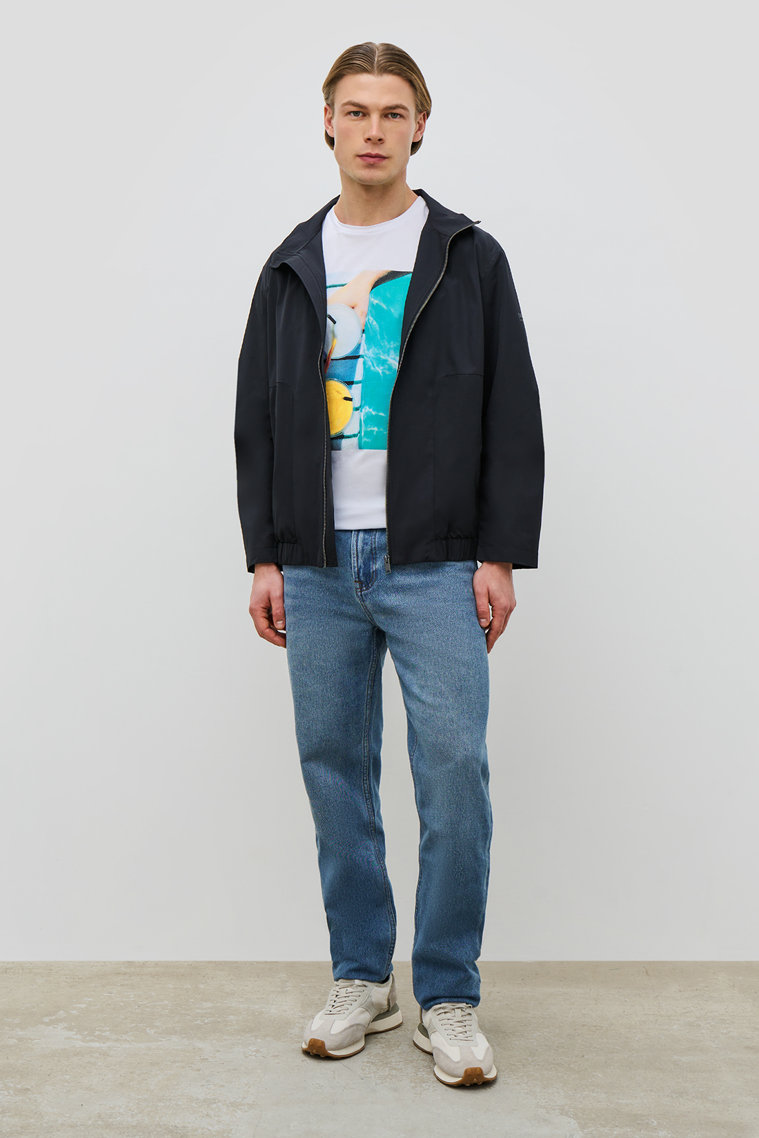 

Ветровка мужская Baon B6023002 черная M, Черный, B6023002