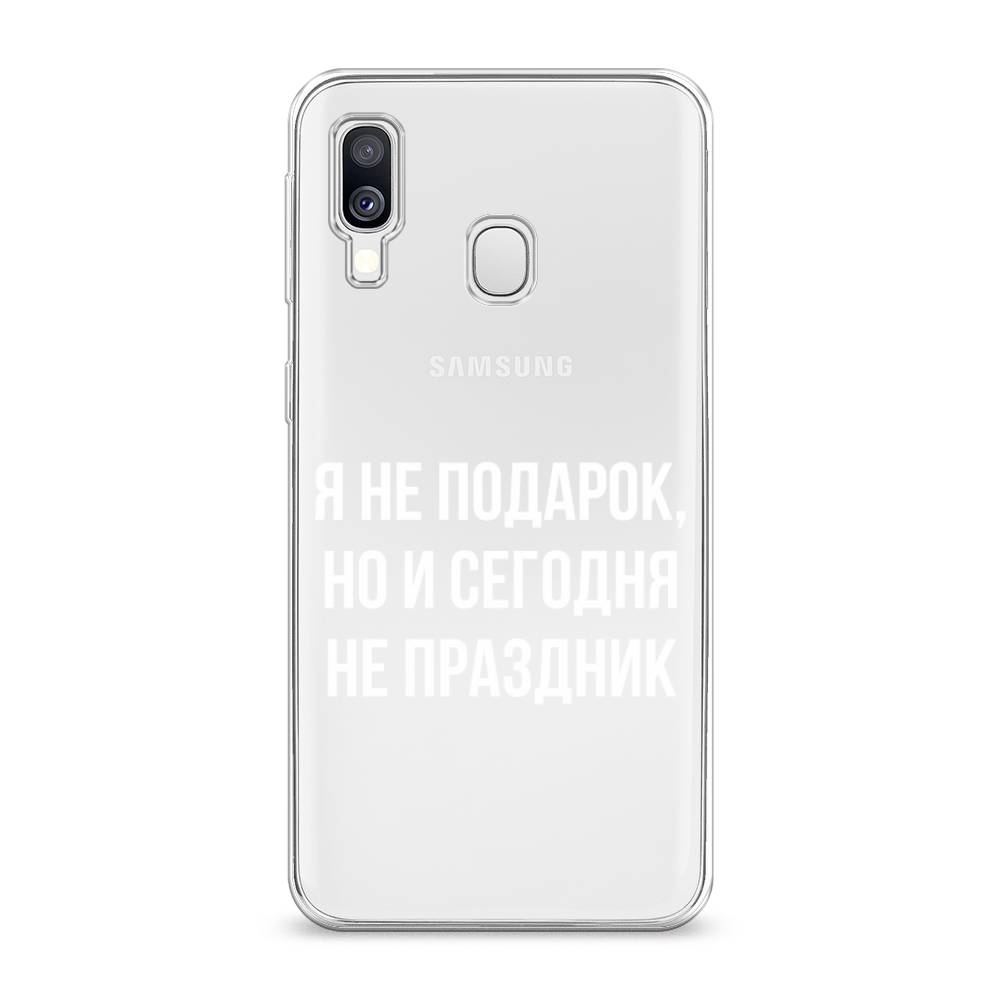 

Чехол Awog на Samsung Galaxy A40 "Я не подарок", Разноцветный, 28050-6
