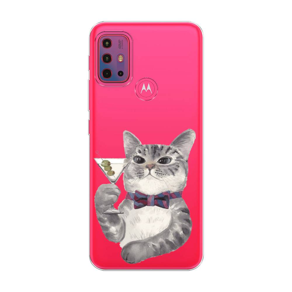 

Силиконовый чехол "Кот джентльмен" на Motorola Moto G20, Кот джентльмен
