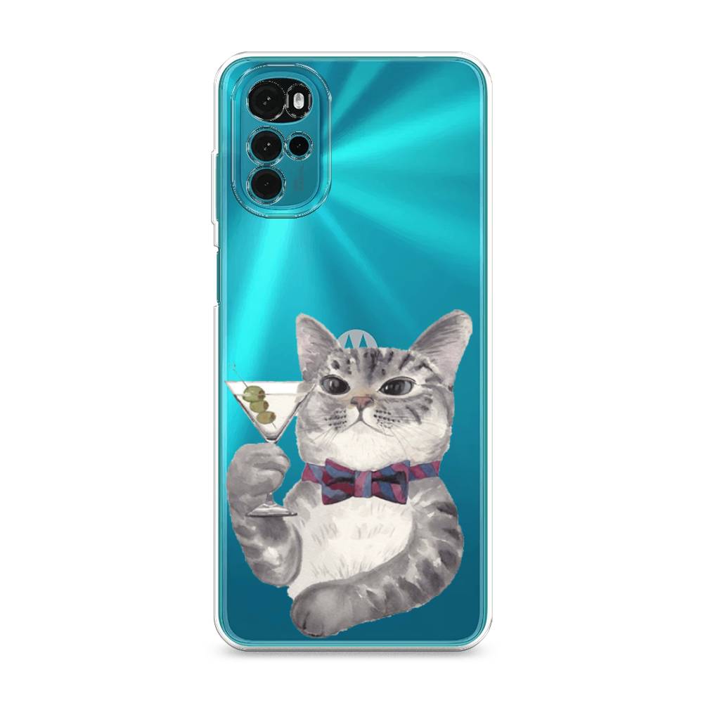 

Силиконовый чехол "Кот джентльмен" на Motorola Moto G22, Кот джентльмен