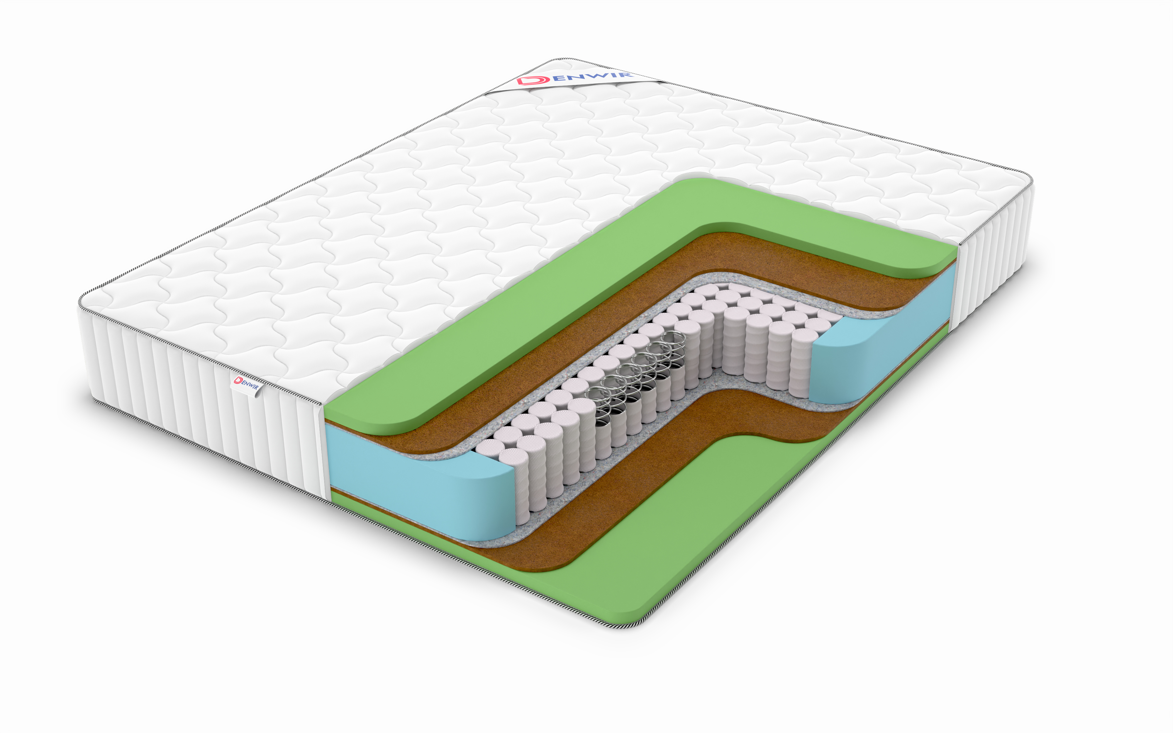 

Матрас пружинный DENWIR CLASSIC MIDDLE FOAM TFK /chstmat_CMFTFK_1_150x200, Белый, CLASSIC MIDDLE FOAM TFK