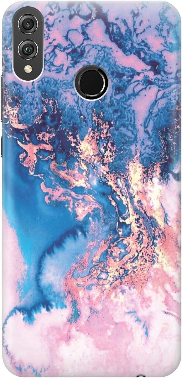 

Силиконовый чехол на Honor 8X 8Х с принтом "Синий мрамор", Голубой, 804