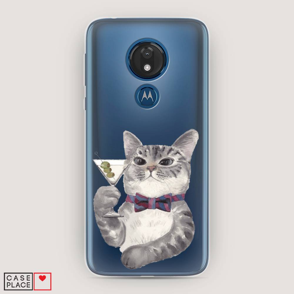 

Силиконовый чехол "Кот джентльмен" на Motorola Moto G7, Кот джентльмен
