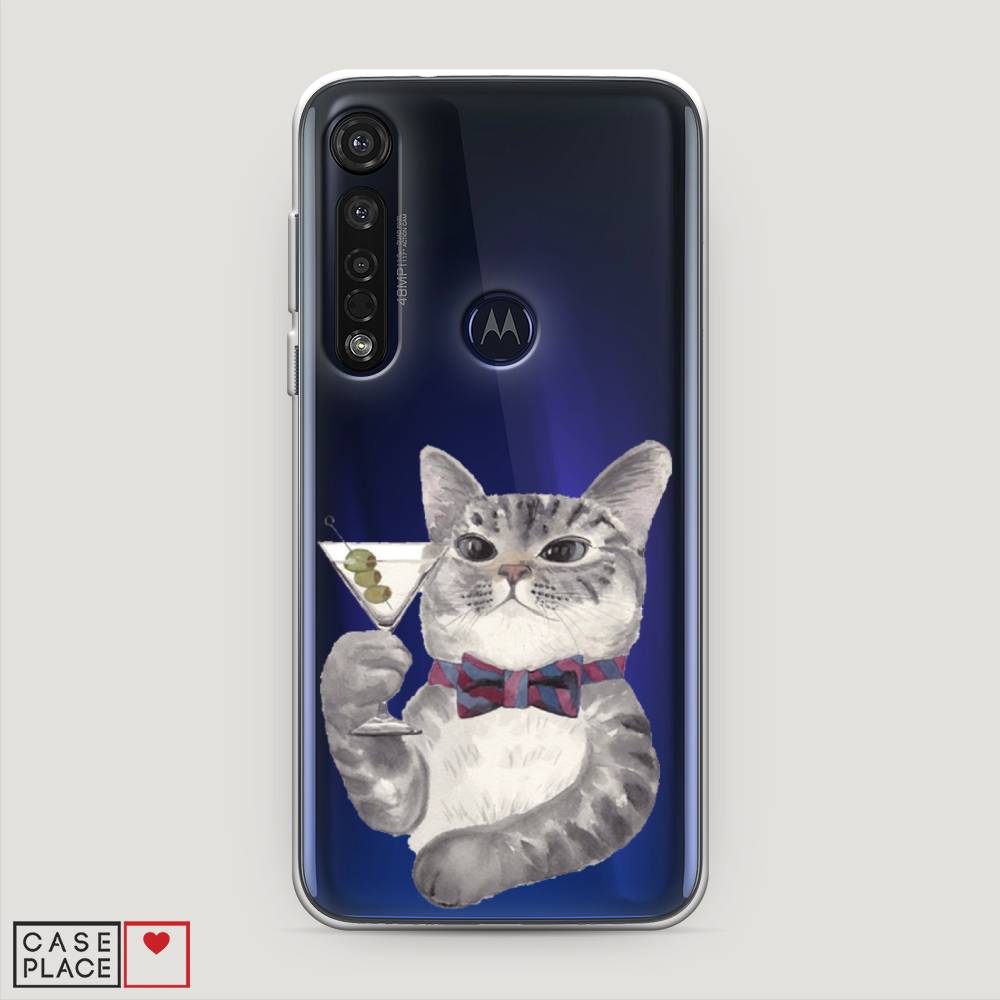 

Силиконовый чехол "Кот джентльмен" на Motorola Moto G8 Plus, Кот джентльмен