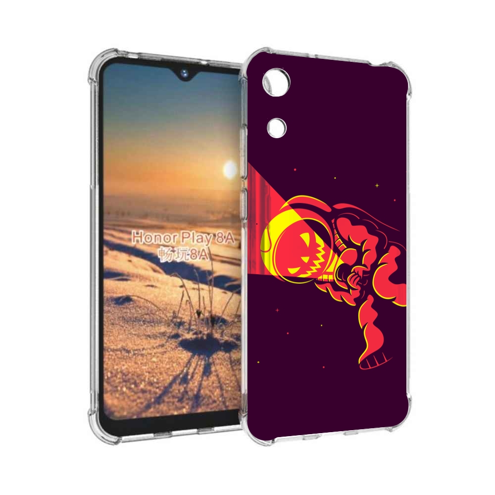 

Чехол бампер MyPads космонавт-в-хеллуин для Honor 8A, Прозрачный, Tocco