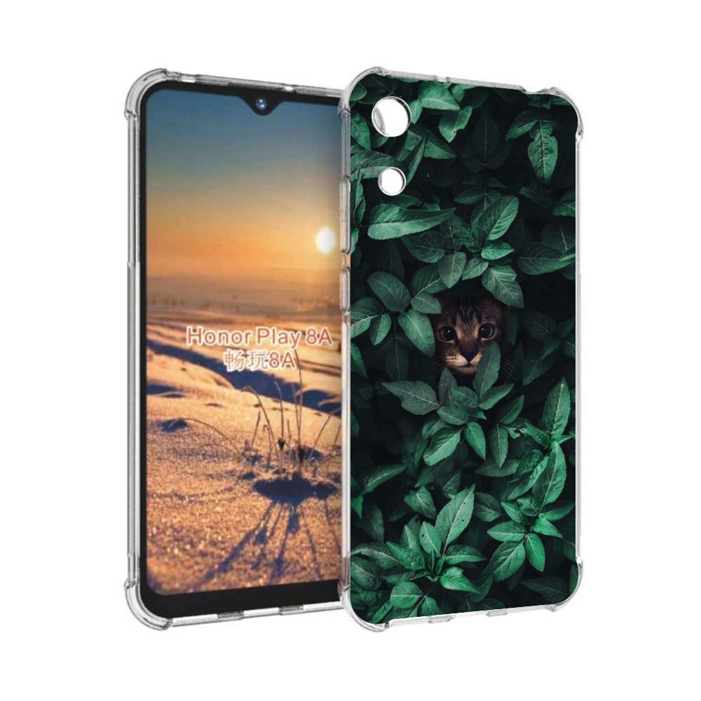 

Чехол бампер MyPads котенок в листьях для Honor 8A, Прозрачный, Tocco
