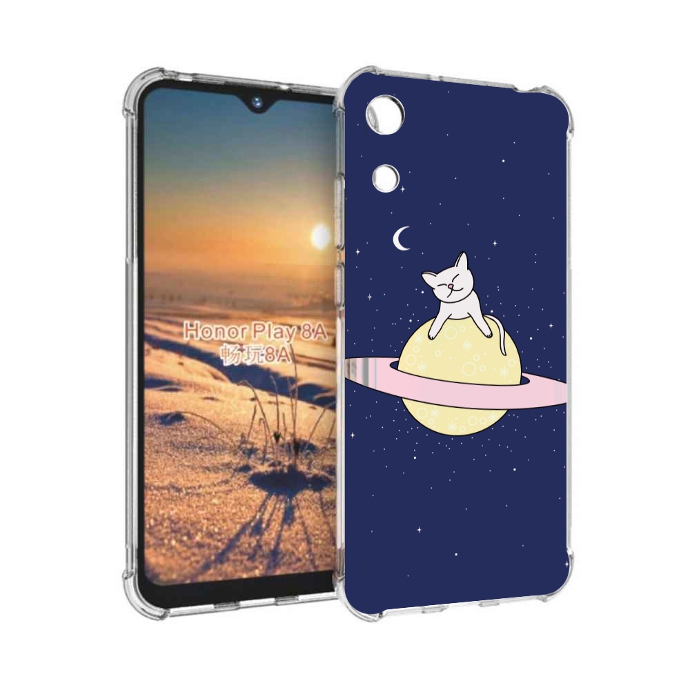 

Чехол бампер MyPads котик на планете для Honor 8A, Прозрачный, Tocco