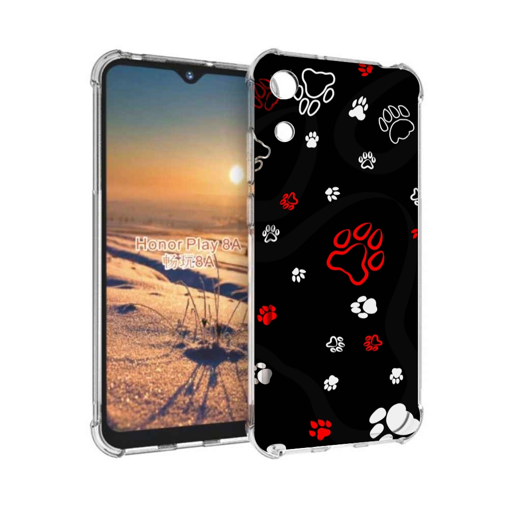 

Чехол бампер MyPads кошачьи-лапки для Honor 8A, Прозрачный, Tocco