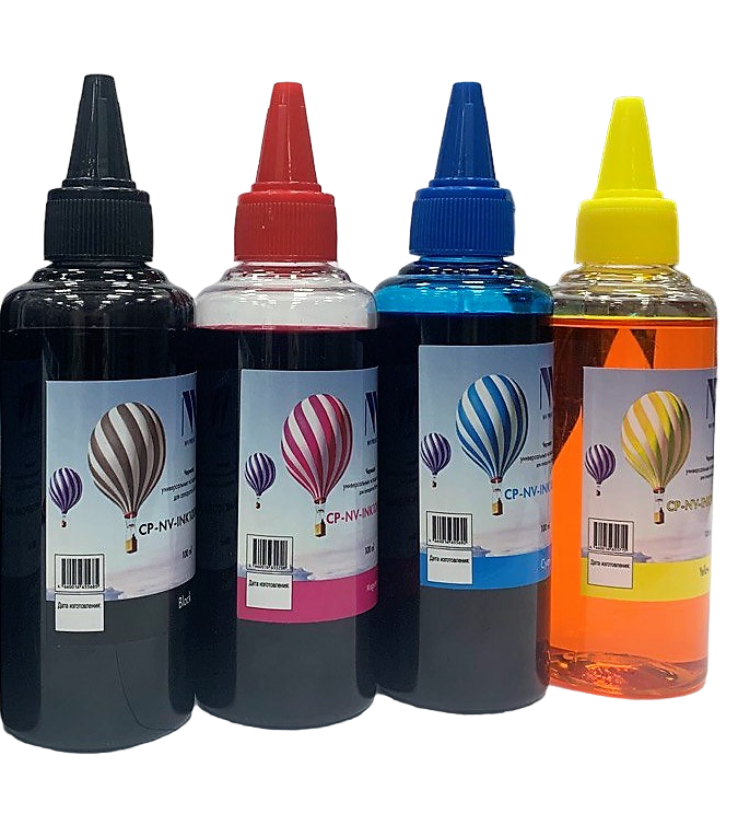

Набор чернил NV Print для аппаратов Epson, Голубой;желтый;красный;черный, NV-INK100-Epd-4