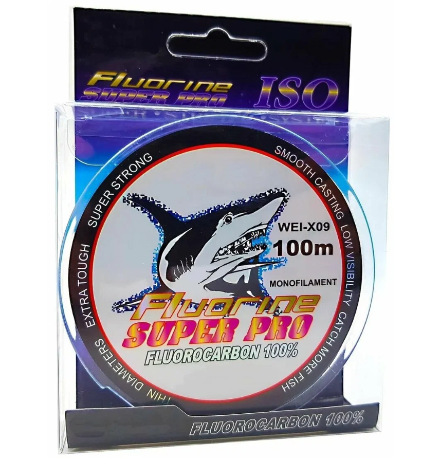 

Леска Shark Fluorocarbon 100% d-0.14mm 100м, Прозрачный, WEI-X09