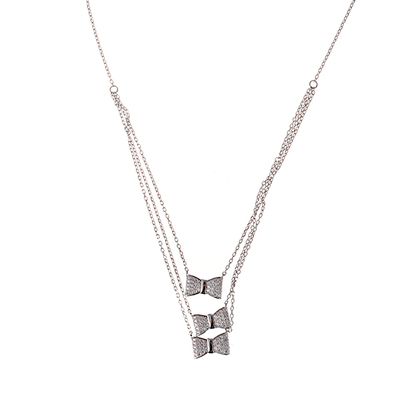 

Колье из серебра 45 см Element47 CSE204_001_WG, фианит, CSE204_001_WG