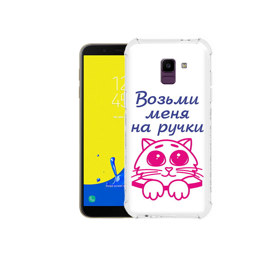 

Чехол MyPads Tocco для Samsung Galaxy J6 (2018) мяу, Прозрачный, Tocco