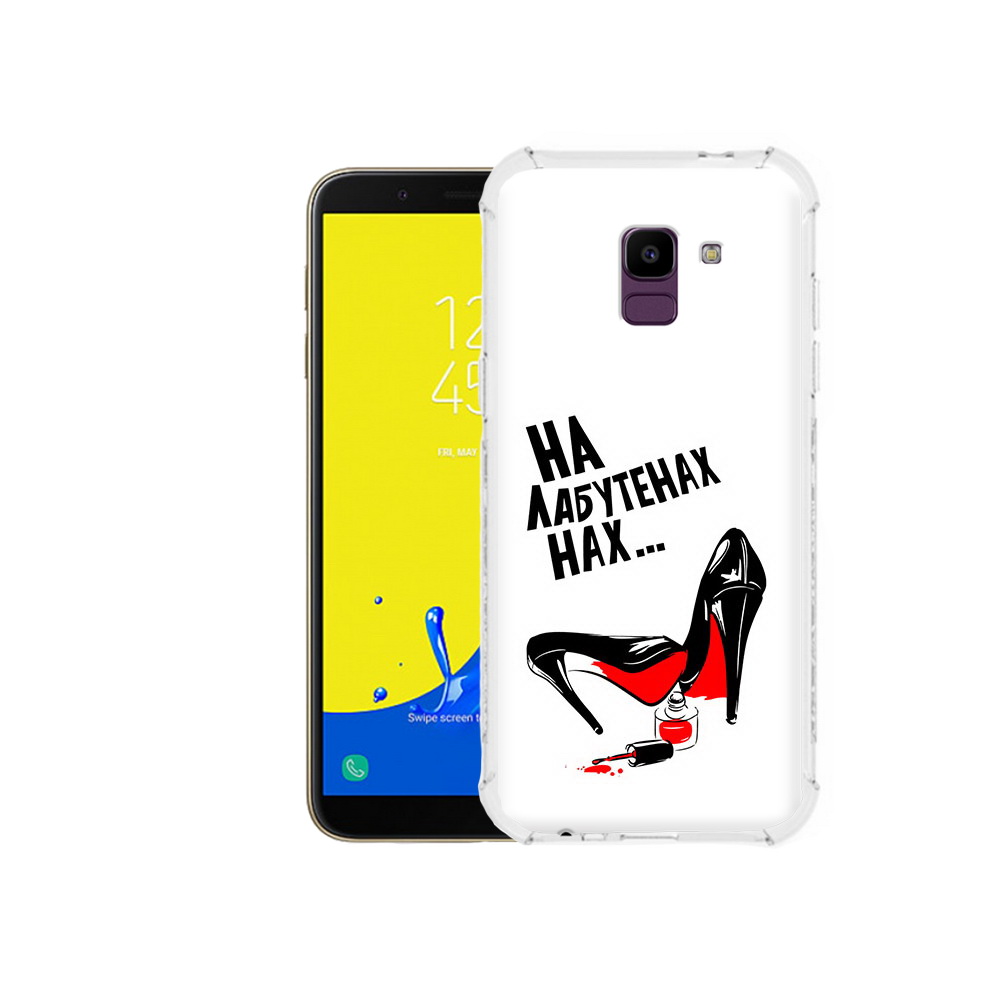 

Чехол MyPads Tocco для Samsung Galaxy J6 (2018) на лабутенах, Прозрачный, Tocco