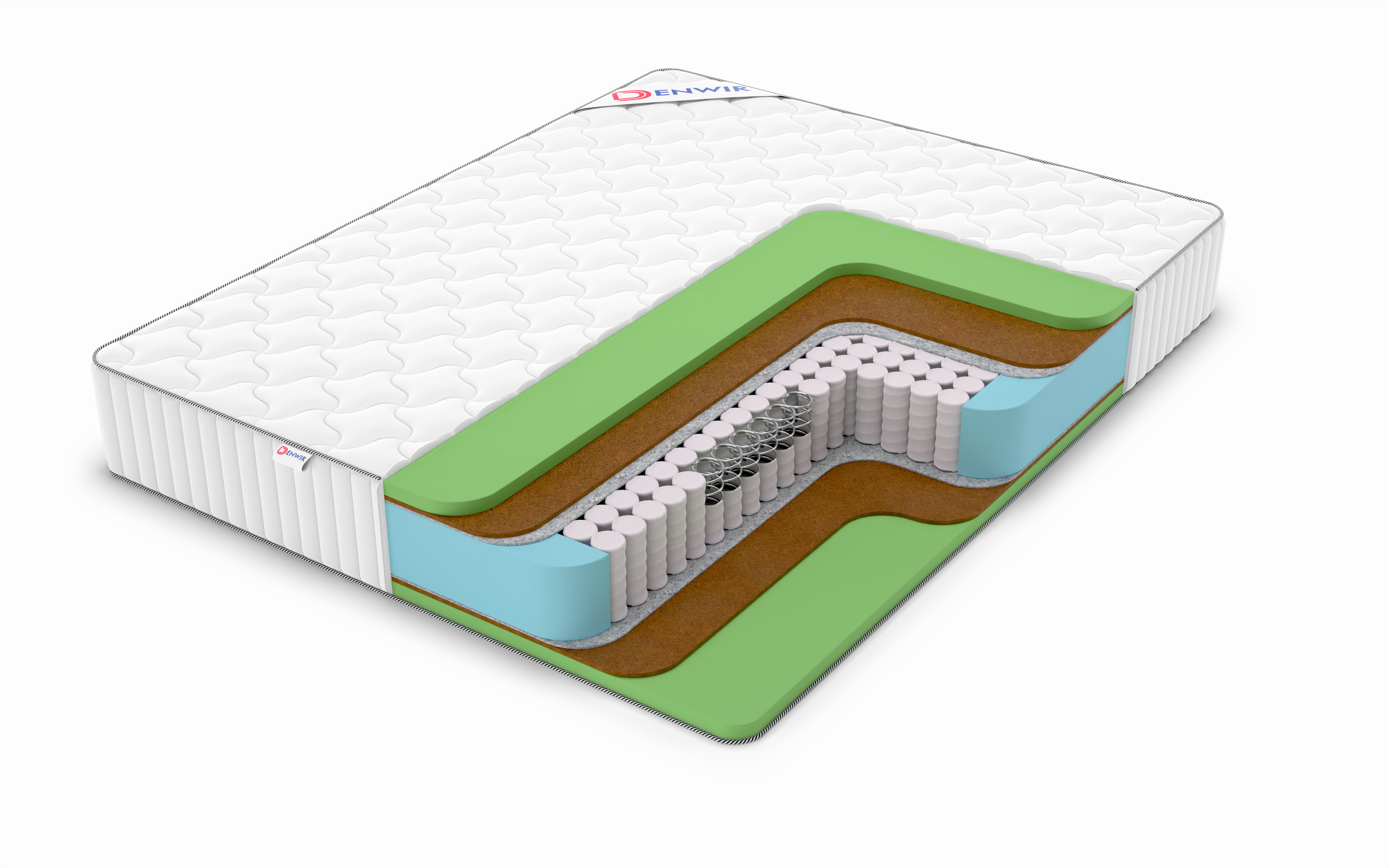 

Матрас пружинный DENWIR CLASSIC MIDDLE FOAM TFK /chstmat_CMFTFK_1_65x175, Белый, CLASSIC MIDDLE FOAM TFK