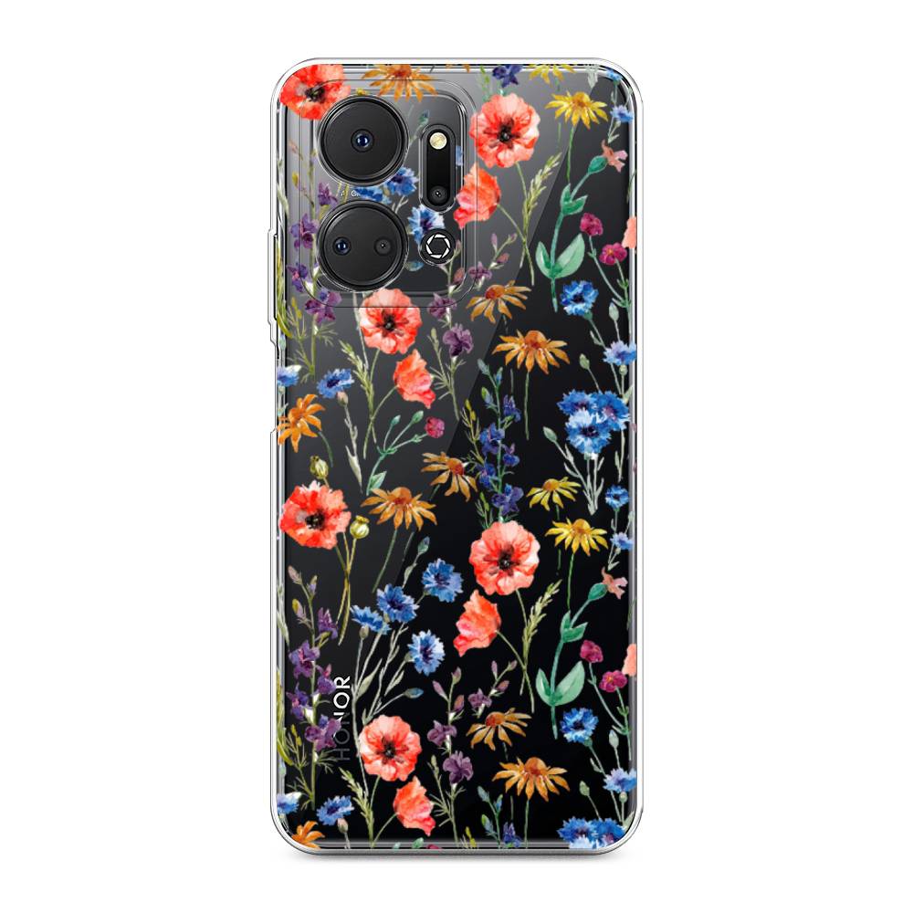 

Чехол Awog на Honor X7A "Маки и васильки фон", 6120650-8