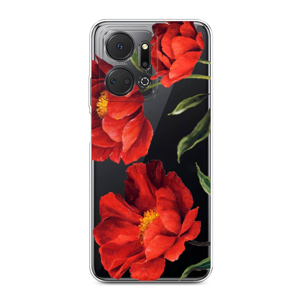 

Чехол Awog на Honor X7A "Красные маки", Красный, 6120650-8
