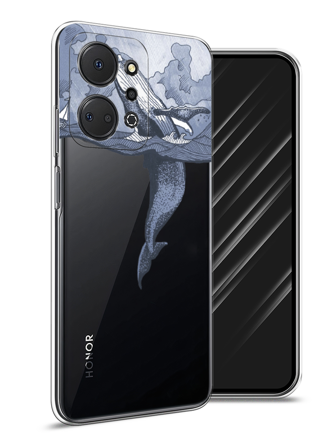 

Чехол Awog на Honor X7A "Два измерения", Голубой;черный;прозрачный, 6120650-7