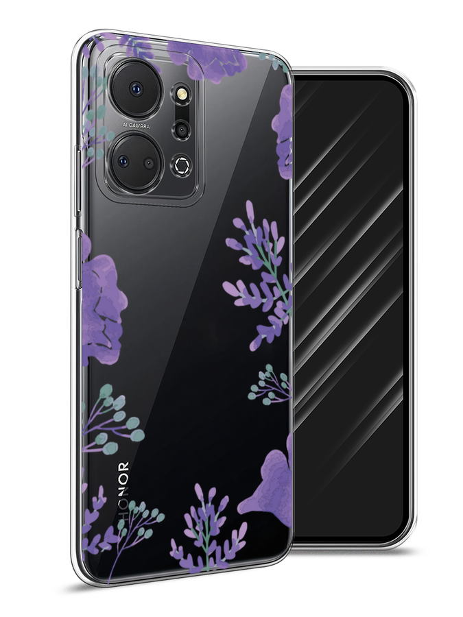 

Чехол Awog на Honor X7A "Сиреневая цветочная рамка", Прозрачный;фиолетовый, 6120650-8