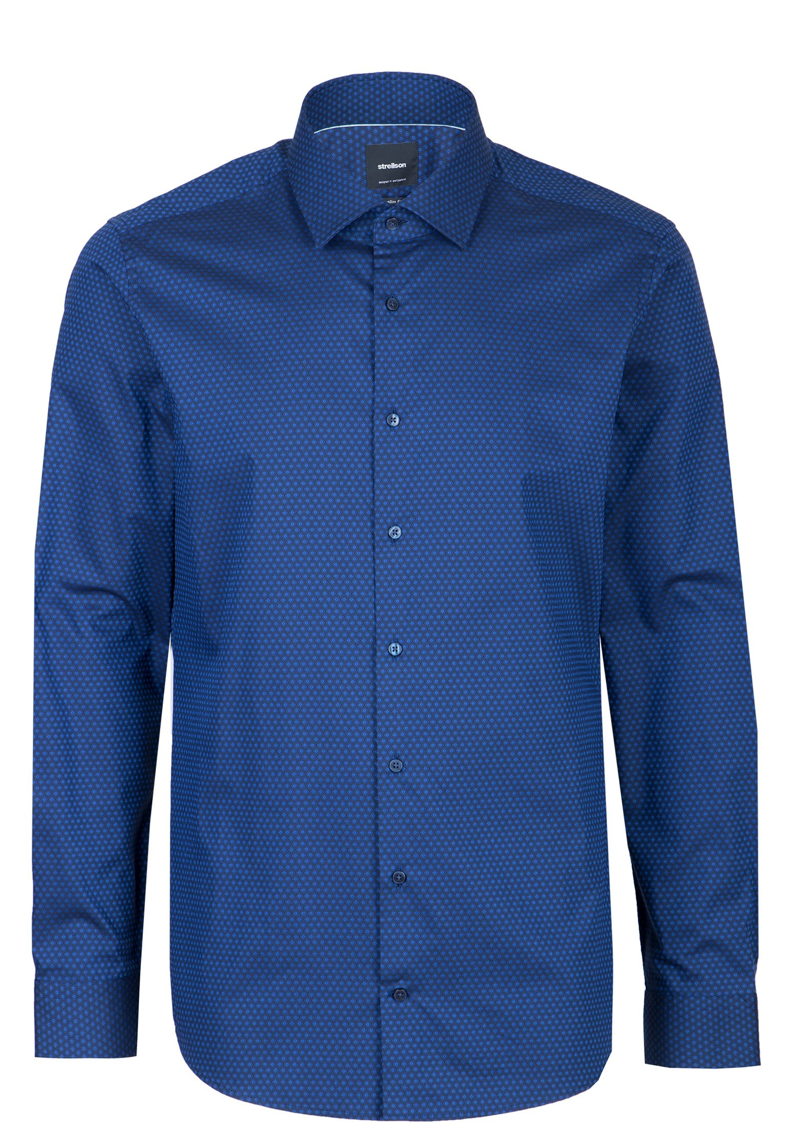 Рубашка мужская Strellson 106139 синяя 39