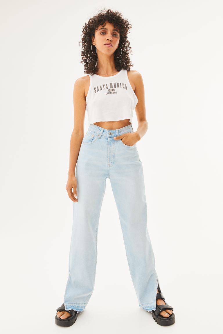 

Джинсы женские H&M 1003167015 голубые 48 EU (доставка из-за рубежа), 1003167015