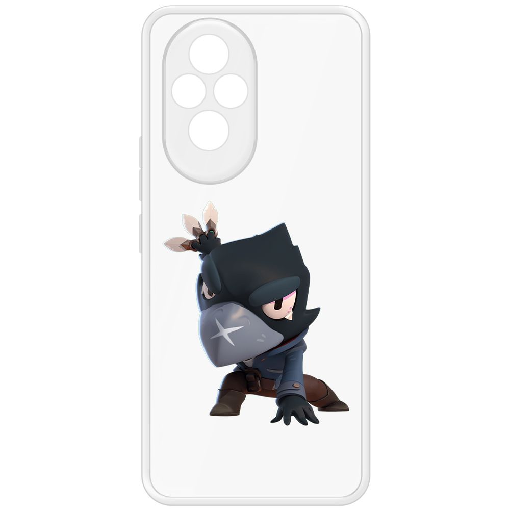 

Чехол-накладка Krutoff Clear Case Brawl Stars-Ворон для Honor 200, Прозрачный