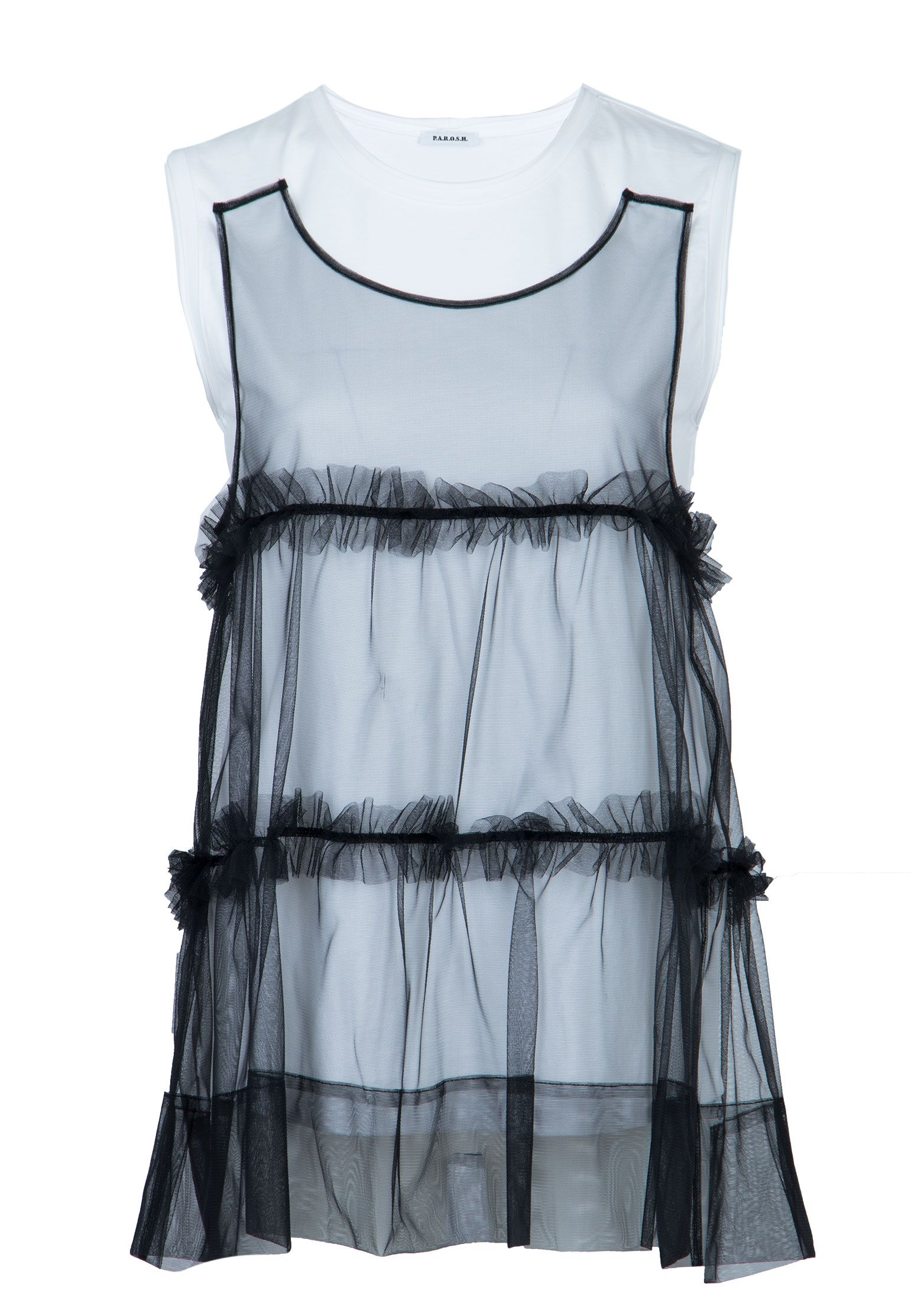 

Топ женский P.A.R.O.S.H. 98219 черный 2XS, 98219