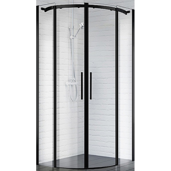 фото Душевой уголок belbagno acqua-r-2-100-c-nero