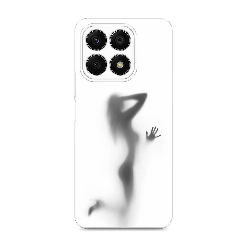 

Чехол Awog на Honor X8A "Стекло в душе", Белый;серый;черный, 6120750-7