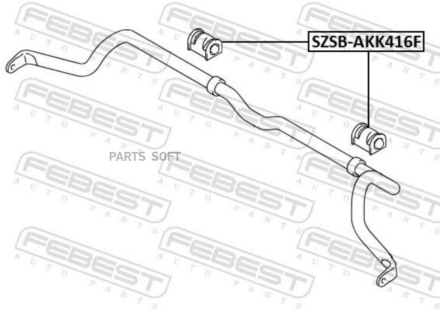 

Втулка переднего стабилизатора d25 SZSB-AKK416F