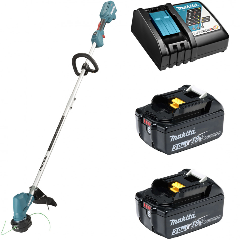 

Триммер аккумуляторный Makita DUR192LRF2 18В 2х3Ач, з/у, DUR192LRF2