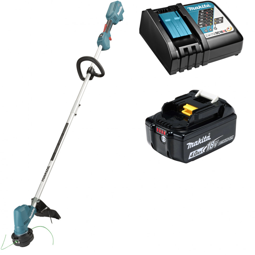 

Триммер аккумуляторный Makita DUR192LRM 18В 1х4Ач, з/у, DUR192LRM