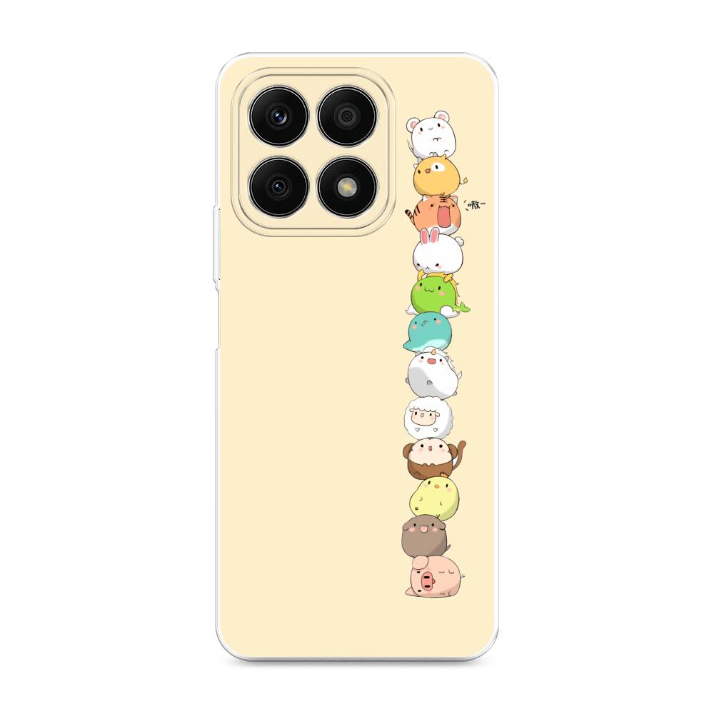 

Чехол Awog на Honor X8A "Питомцы Чиби", Желтый, 6120750-2