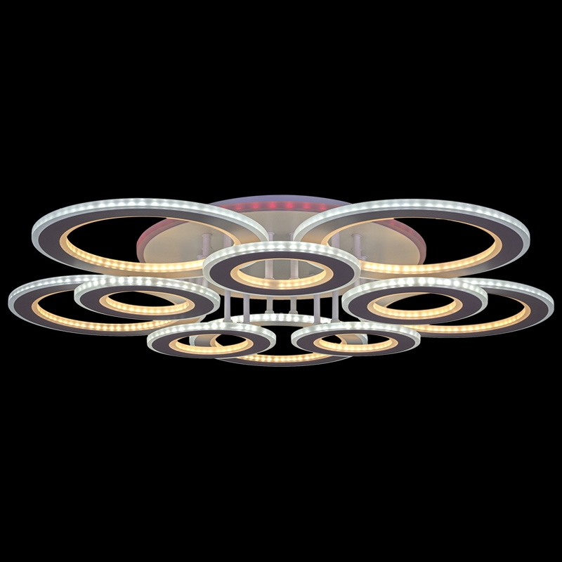 

Светодиодная люстра Reluce 440W+11W 08881-0.3-5+5LED WH (BL+YL) 1420146